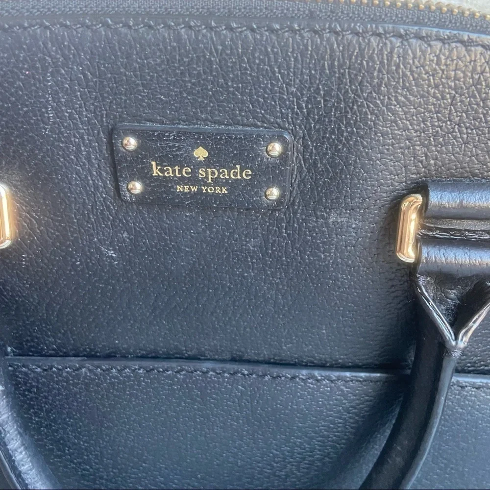 Kate Spade Black Leather Satchel Purse